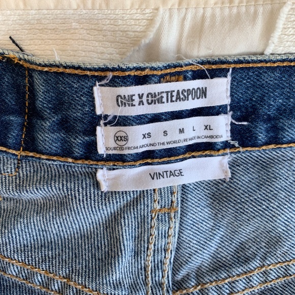 One Teaspoon Denim Shorts - Picture 3 of 6